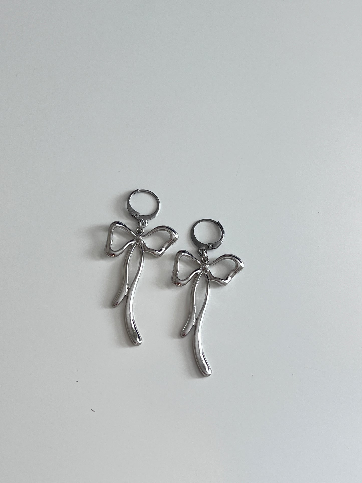 Metal Bow Earrings