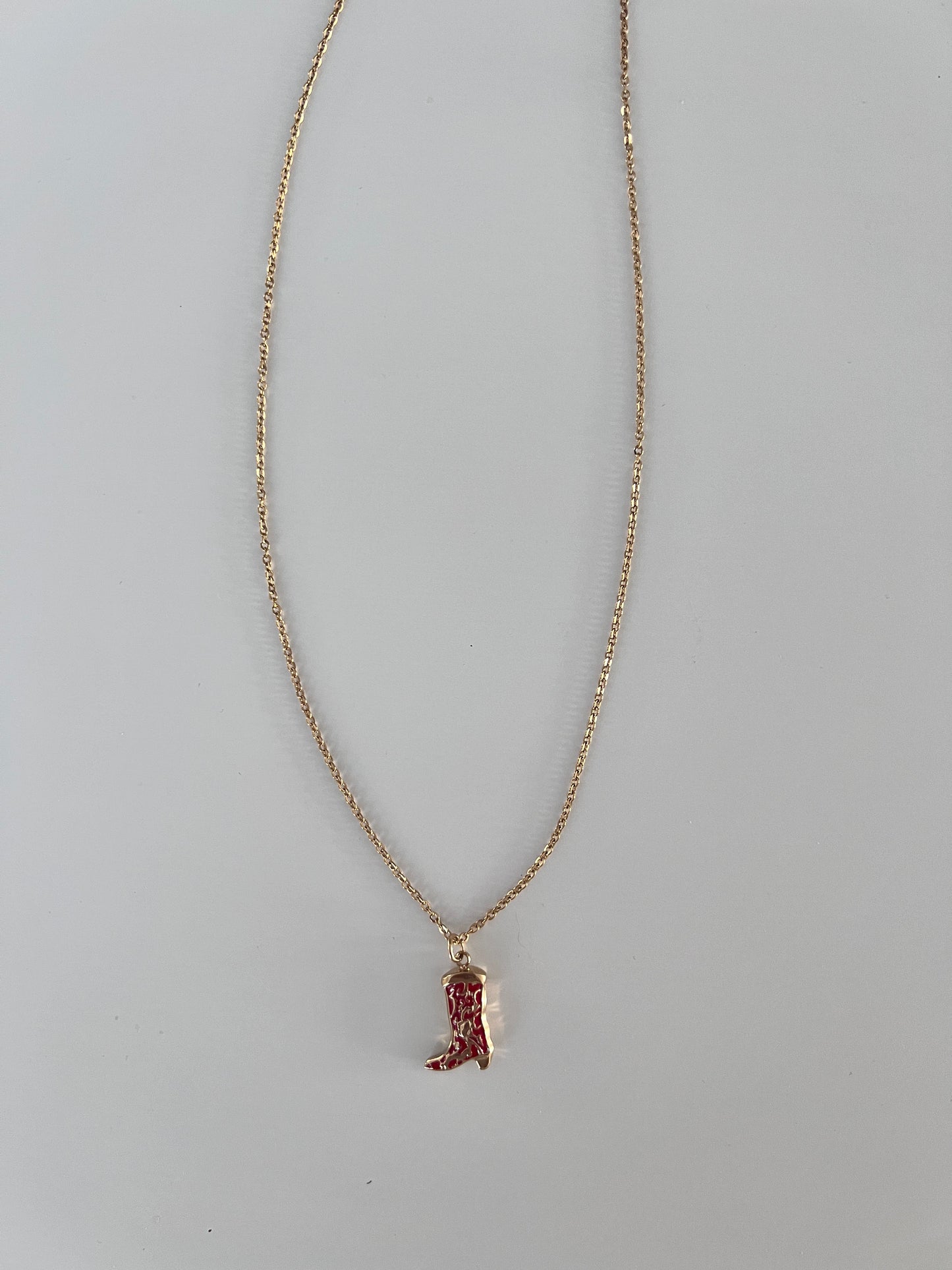 Funky Boot Pendant Necklace