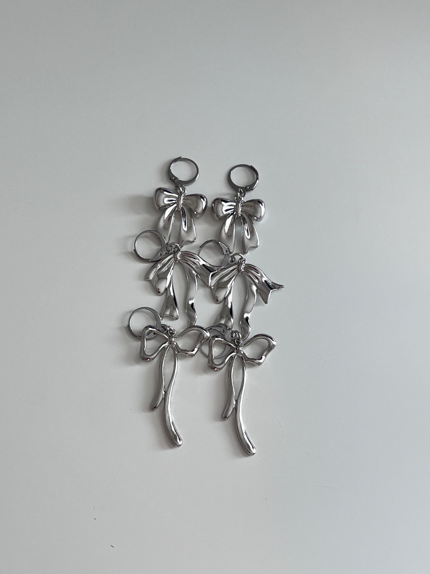 Metal Bow Earrings