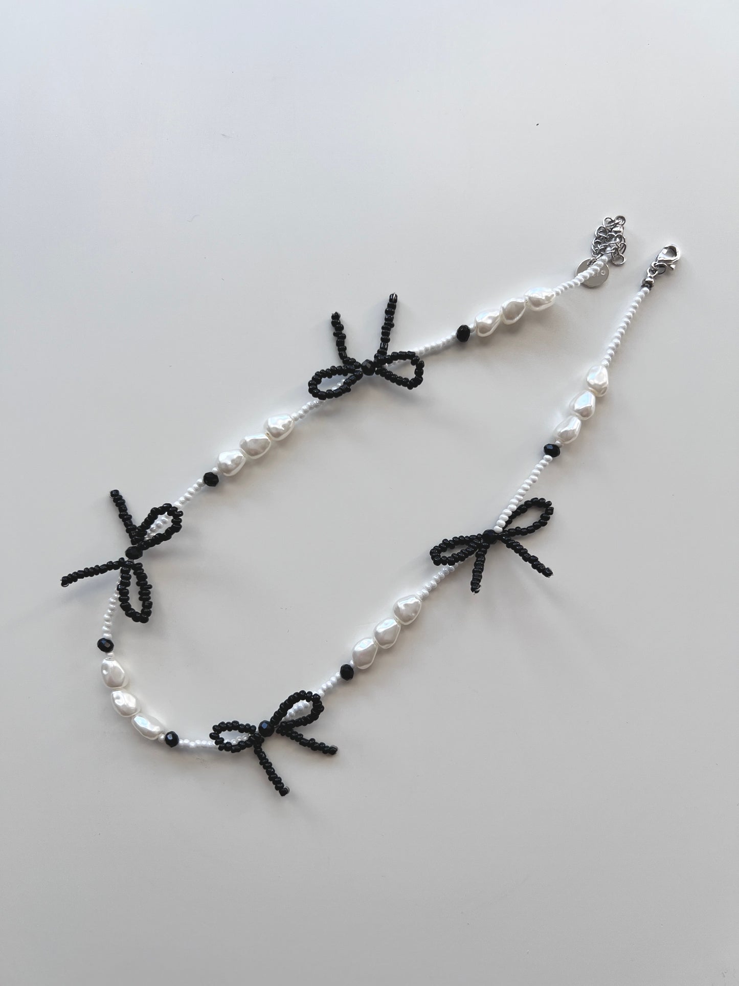 Pearl Bow Necklace