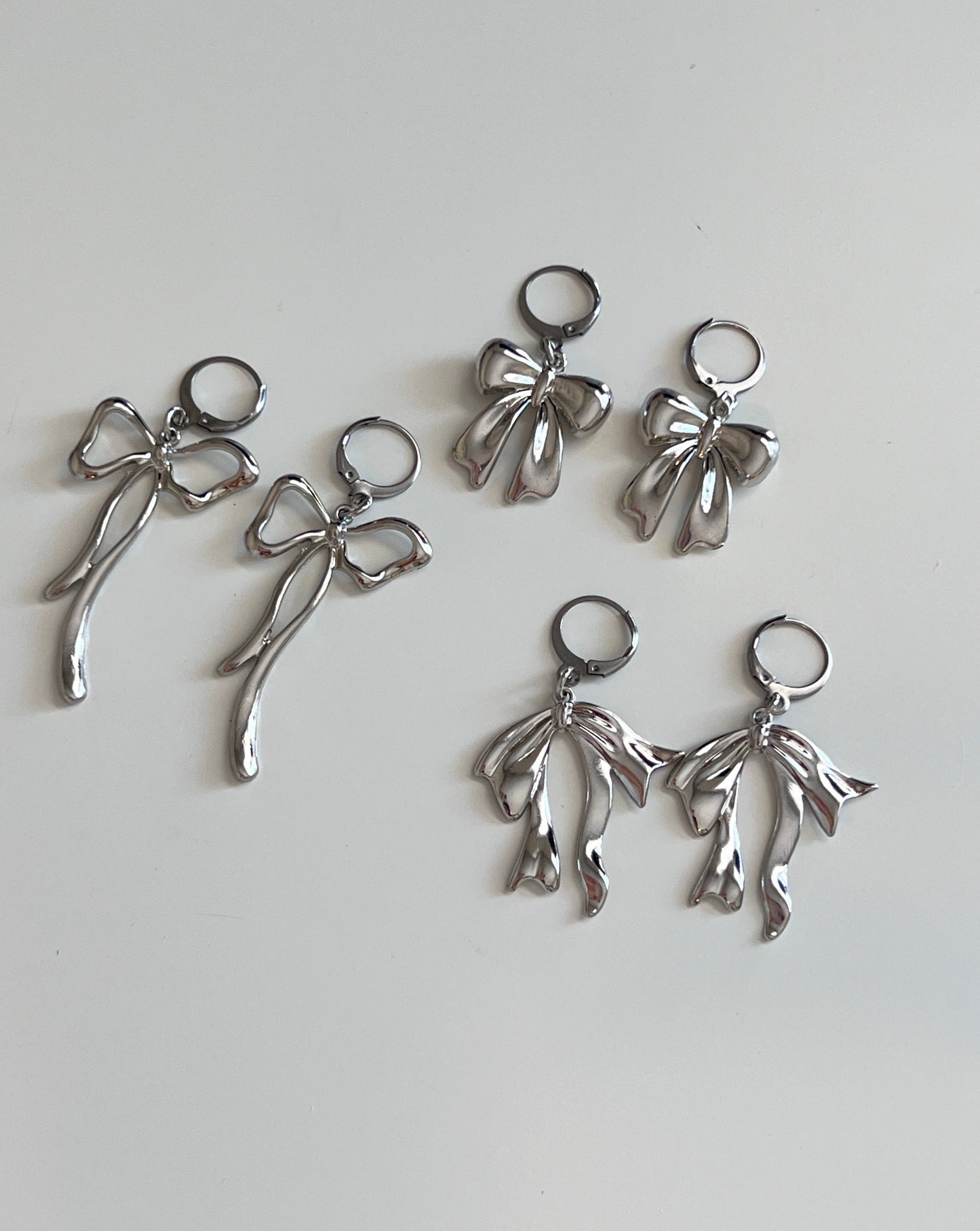 Metal Bow Earrings