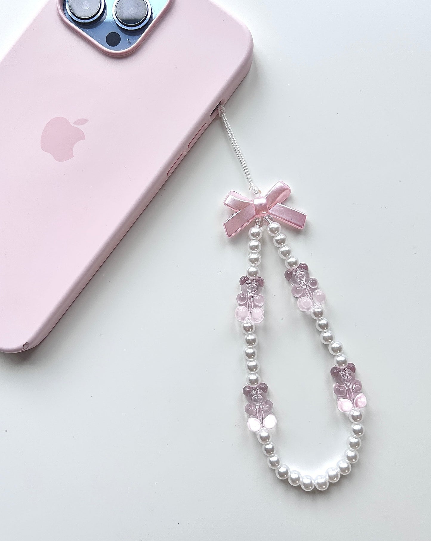 Pearly Gummy Bear Phone Charm (Colored Edition)