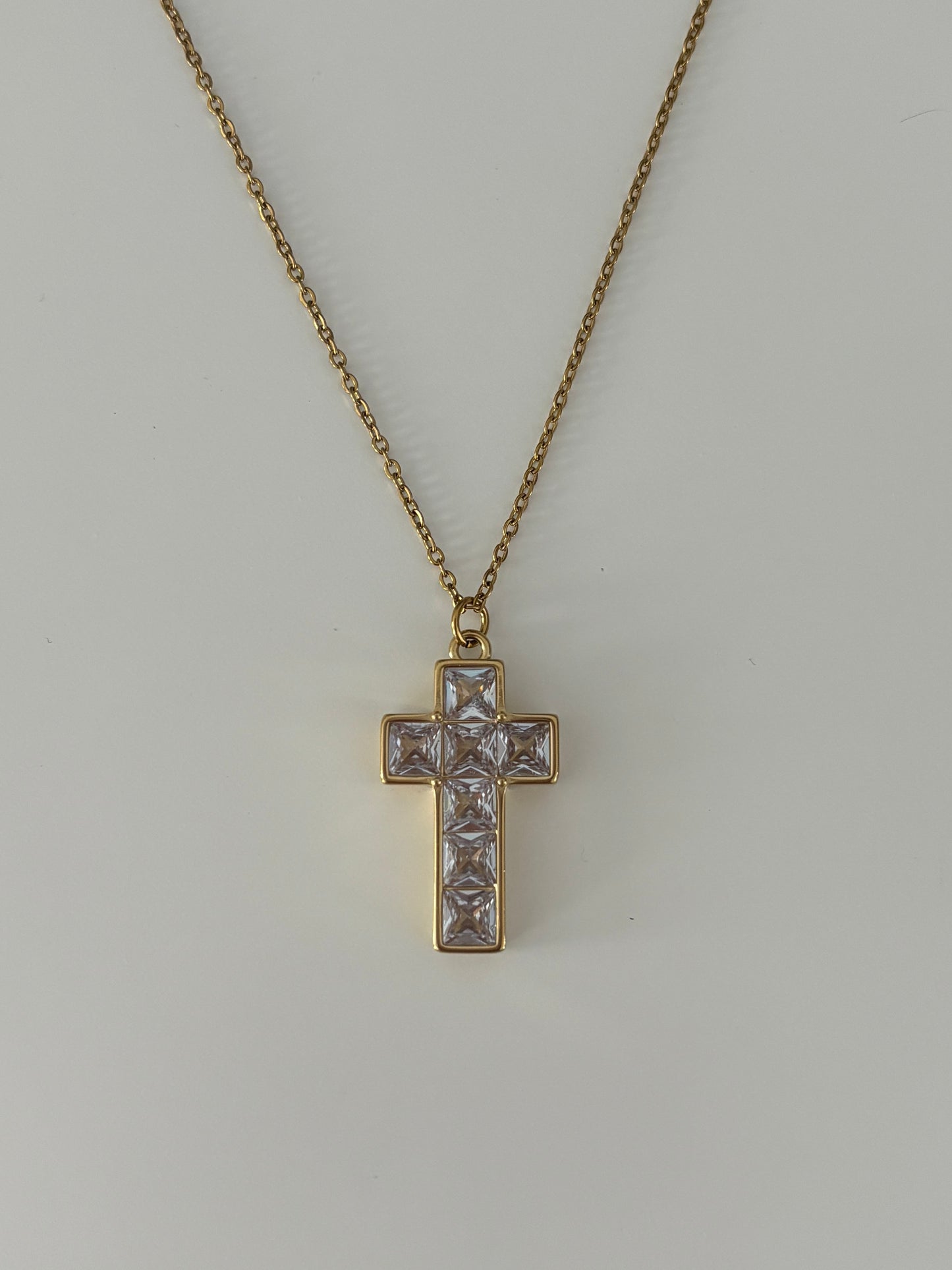 Princess Cross Pendant Necklace