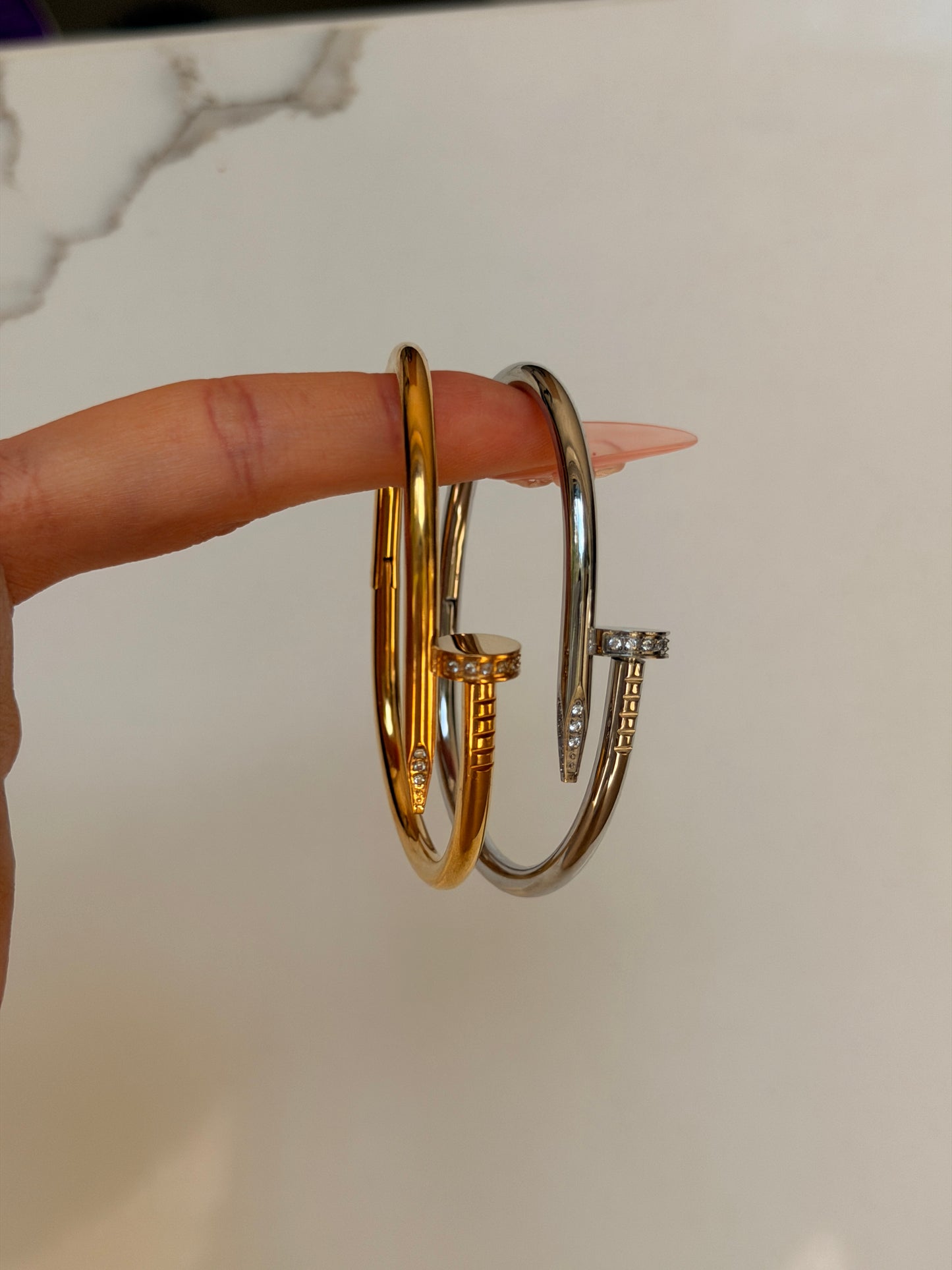 Nail Cuff Bangle