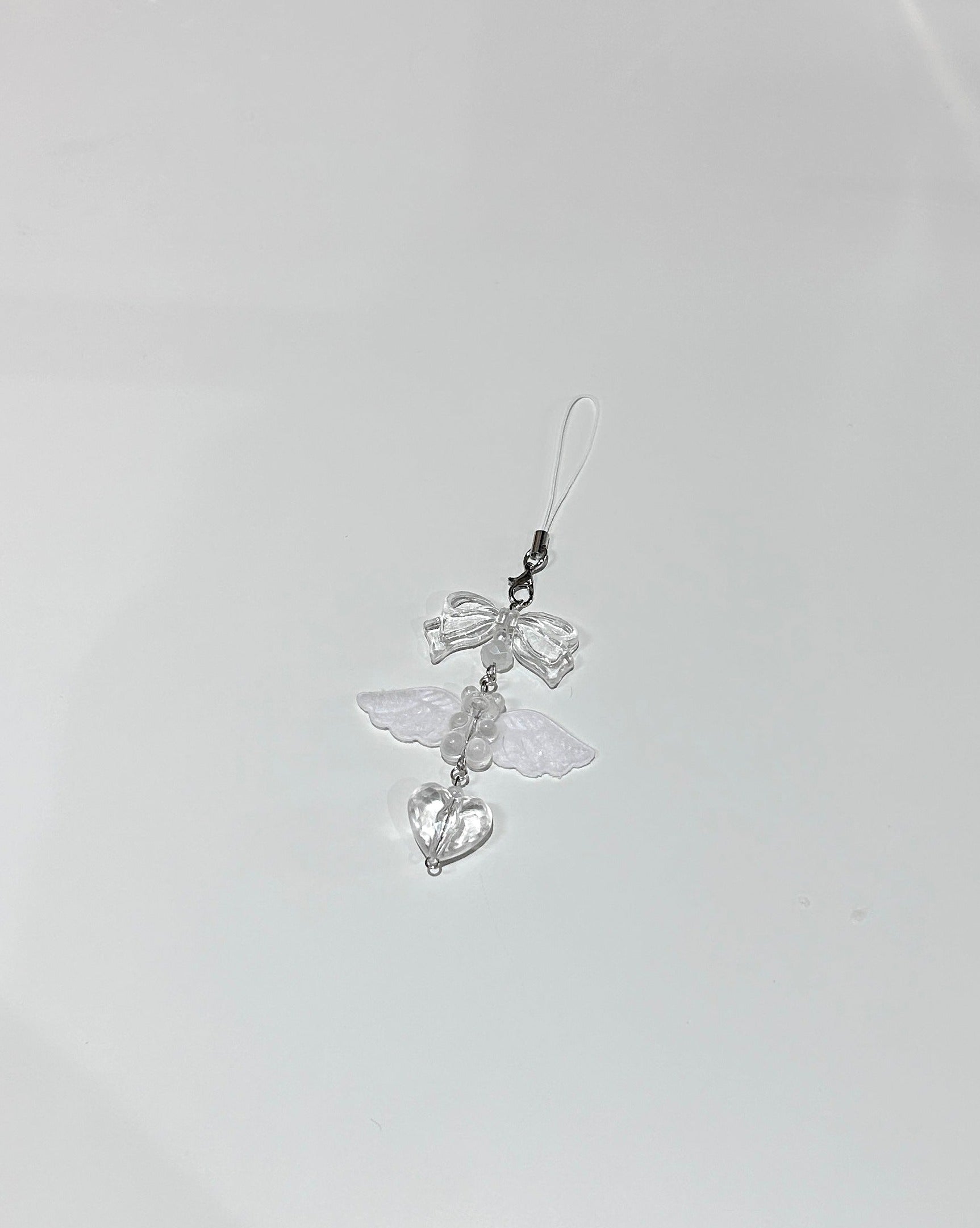 Gummy Bear Angel Phone Charm - clear