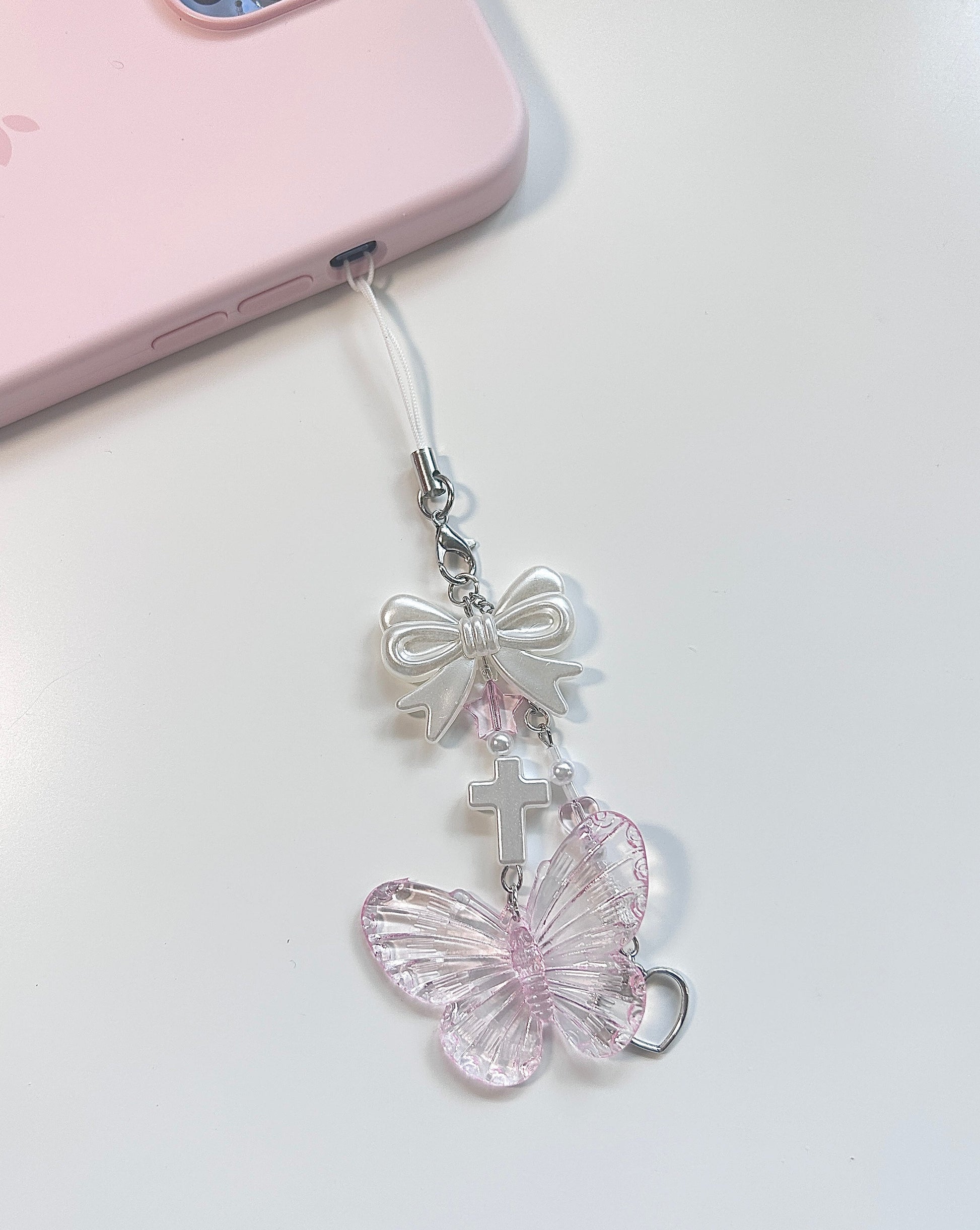 Enchanting Butterfly Phone Charm - with phone2
