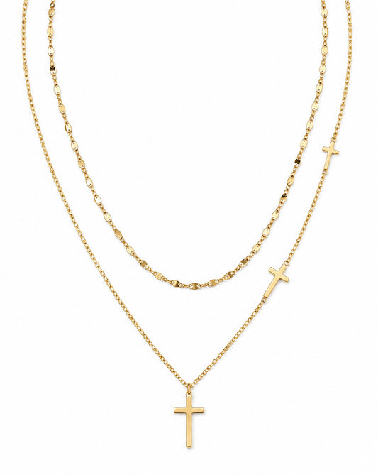 Eternal Cross Pendant Necklace