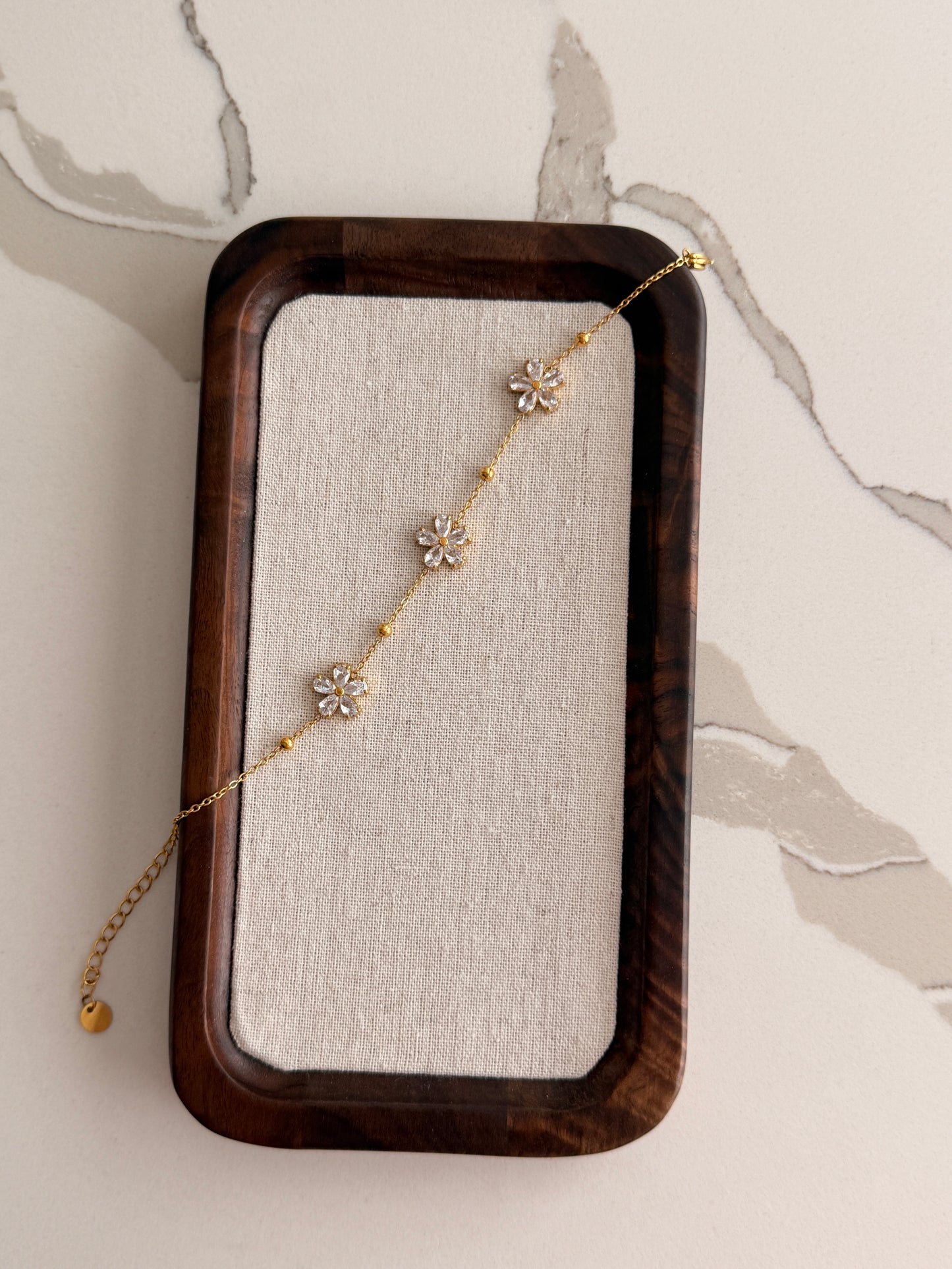 Crystal Daisy Bracelet