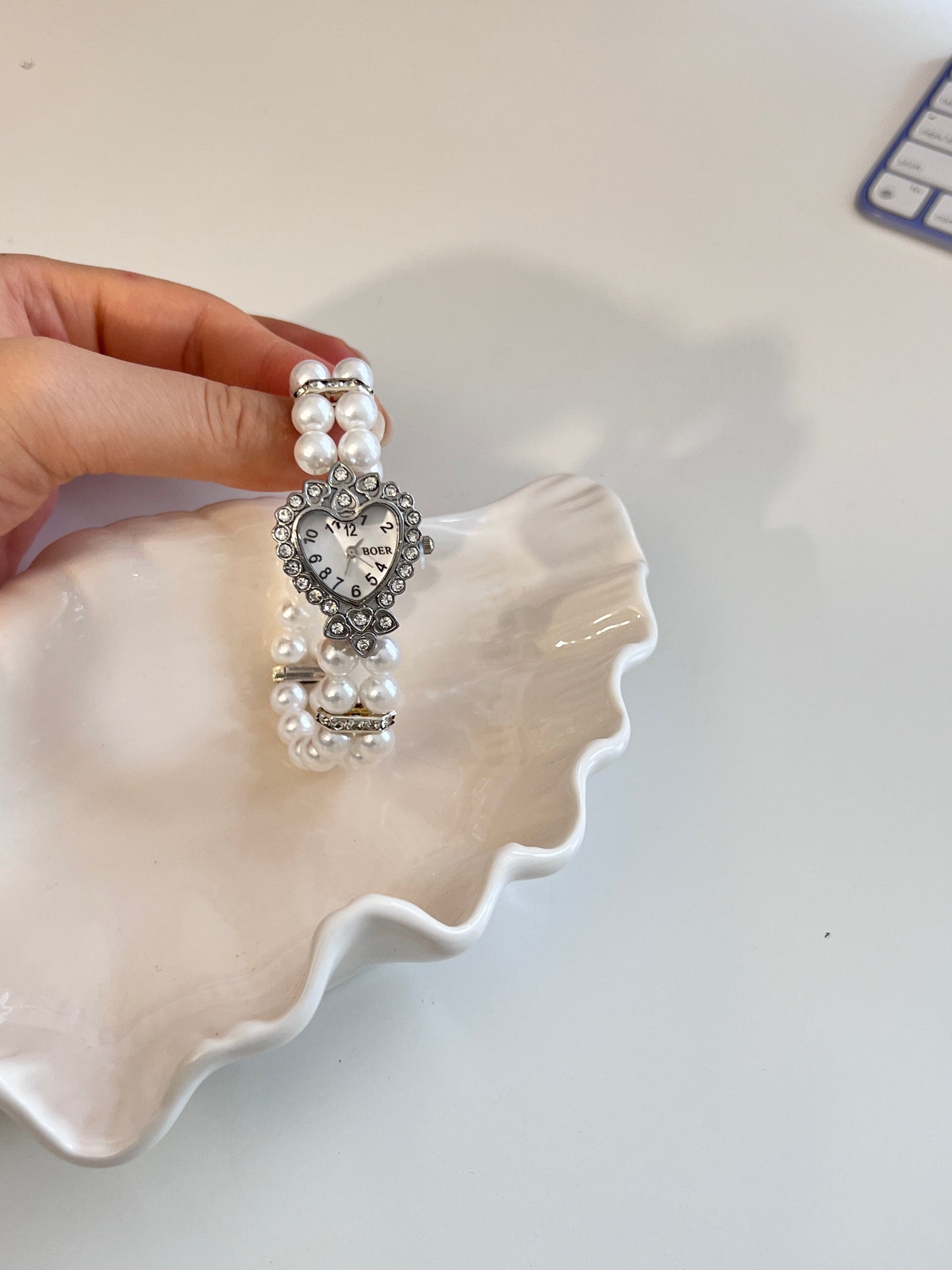 Y2K Pearly Watch Bracelet