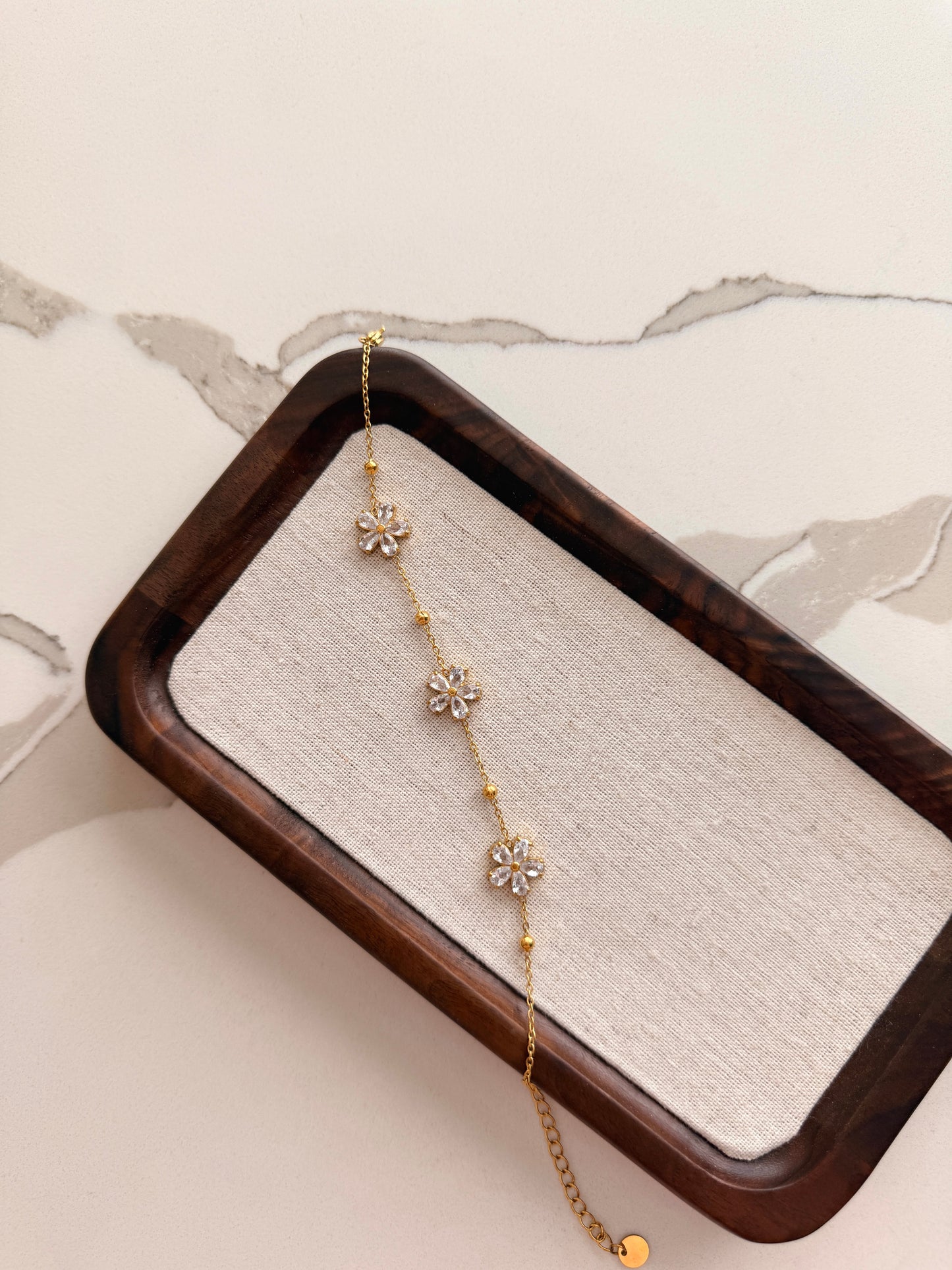 Crystal Daisy Bracelet