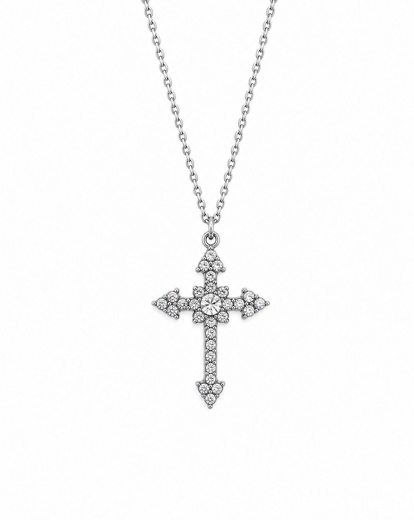Diamond Cross Pendent Necklace