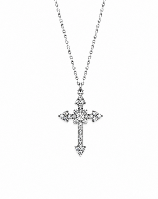 Diamond Cross Pendent Necklace