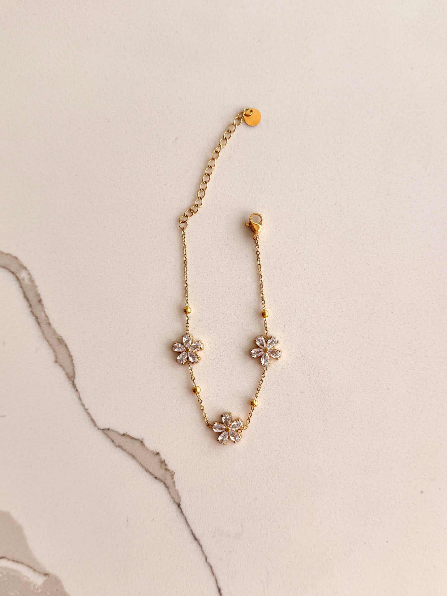 Crystal Daisy Bracelet