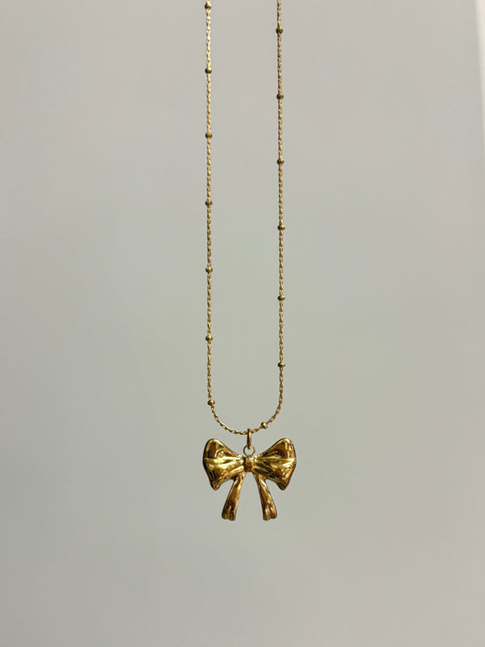 Dainty Bow Necklace