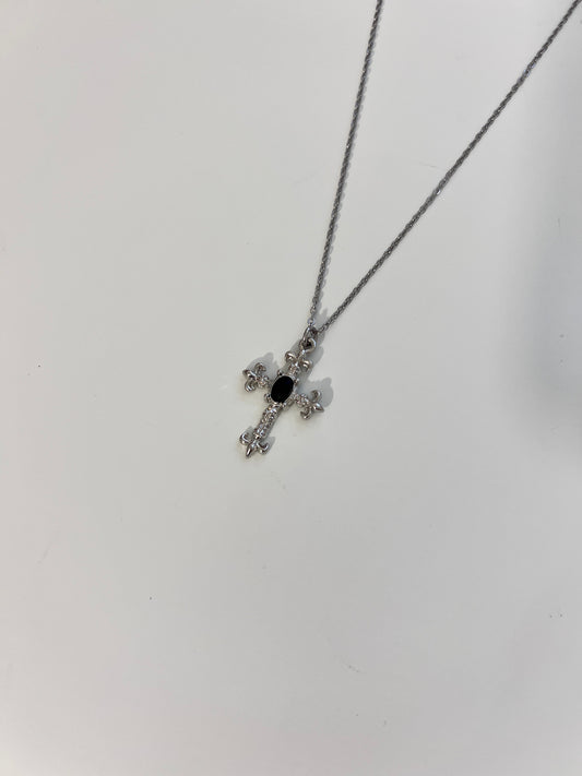 Chrome Heart Cross Pendent Necklace
