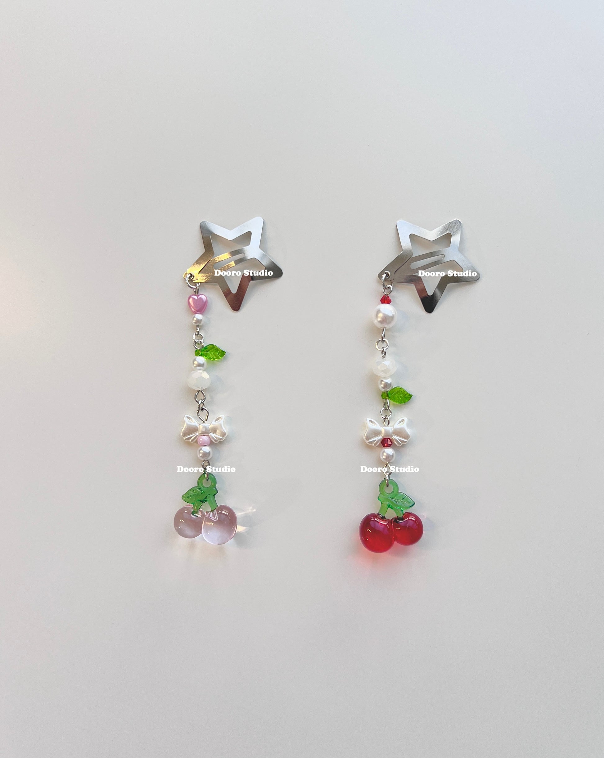 Cherry Hair Clips Handmade – DooroStudio