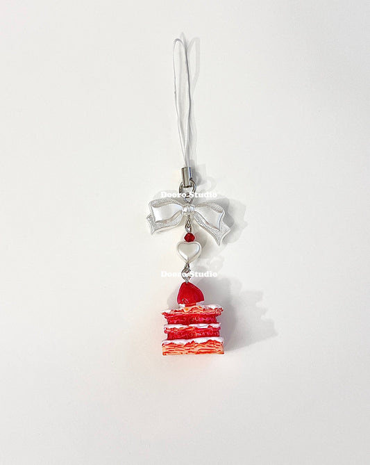 Strawberry Cake Short Charm