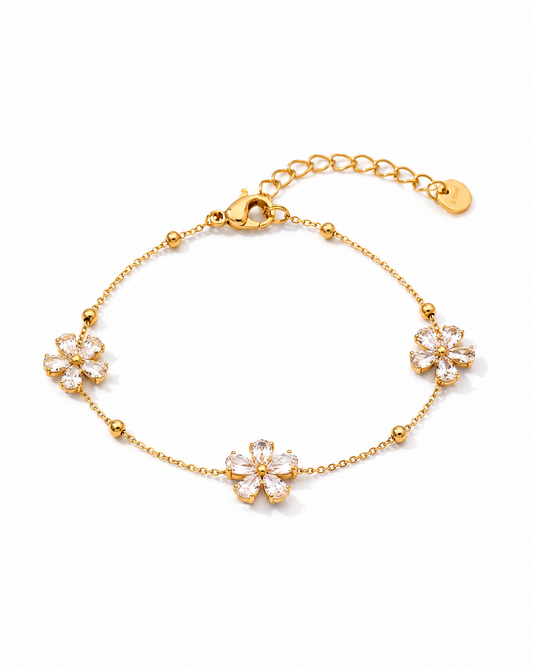 Crystal Daisy Bracelet