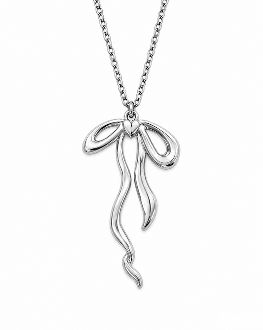 Jellyfish Bow Tie Pendent Necklace
