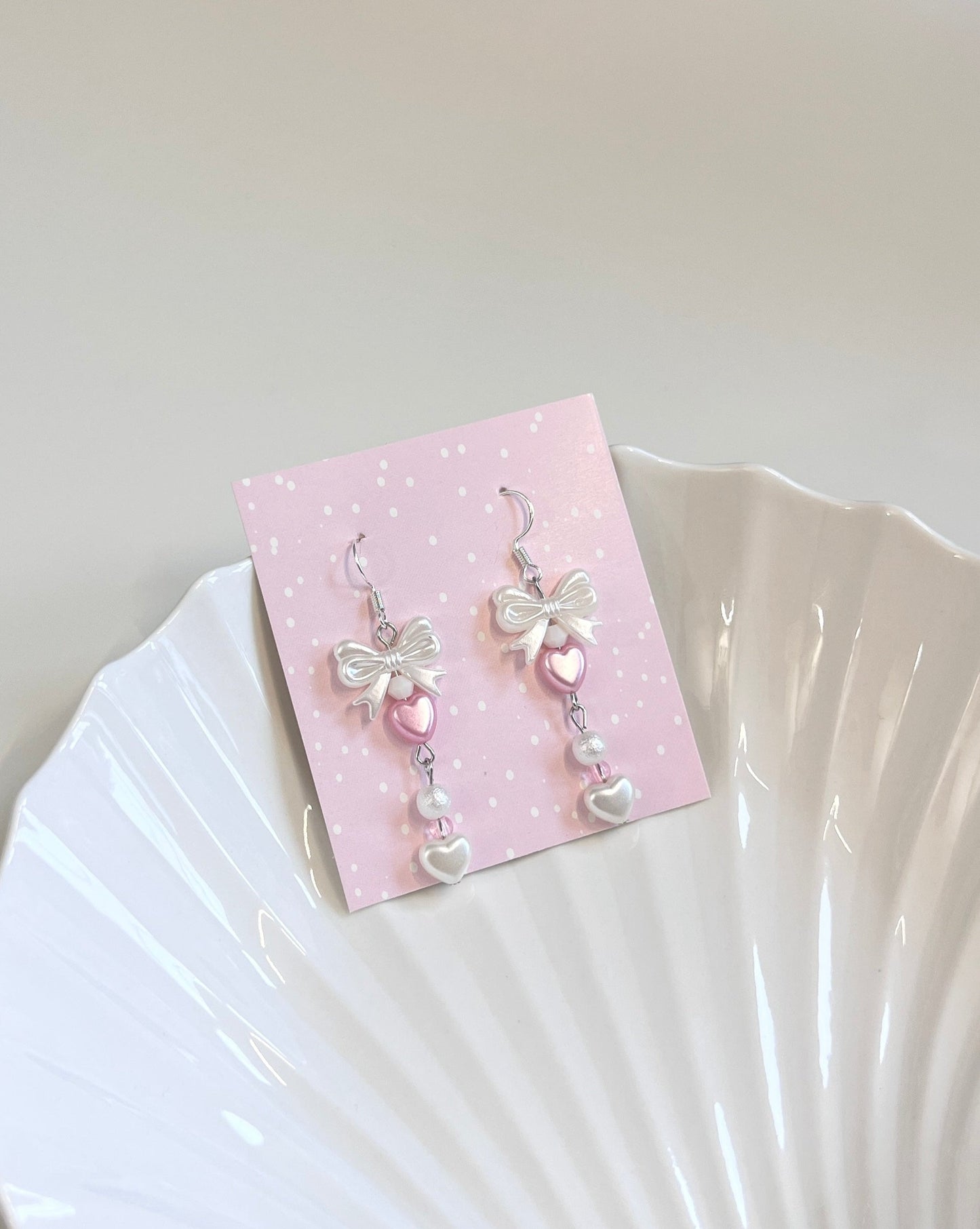 Heart Bow Earrings