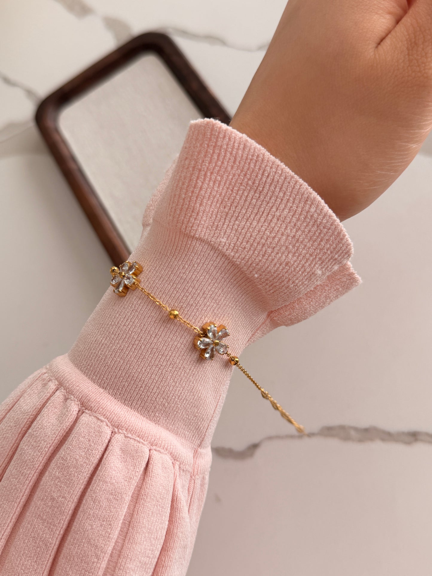 Crystal Daisy Bracelet