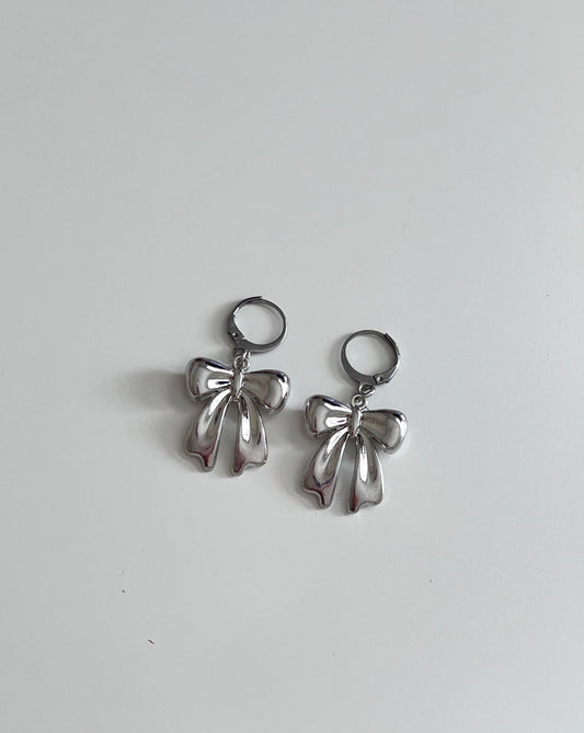 Metal Bow Earrings