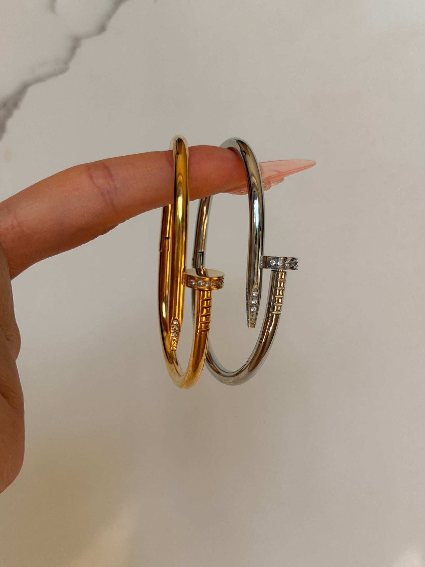 Nail Cuff Bangle