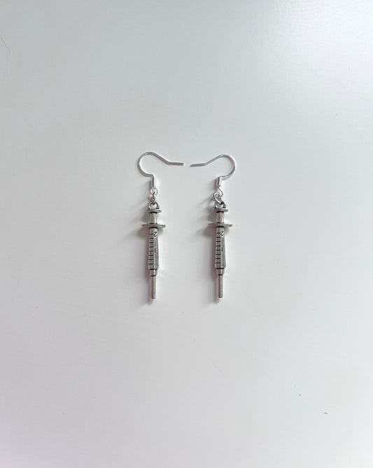 Syringe Earrings