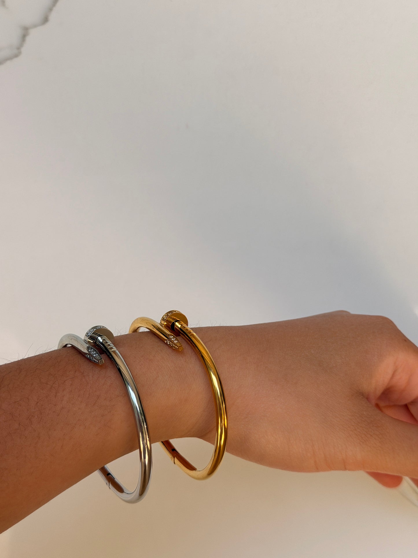 Nail Cuff Bangle