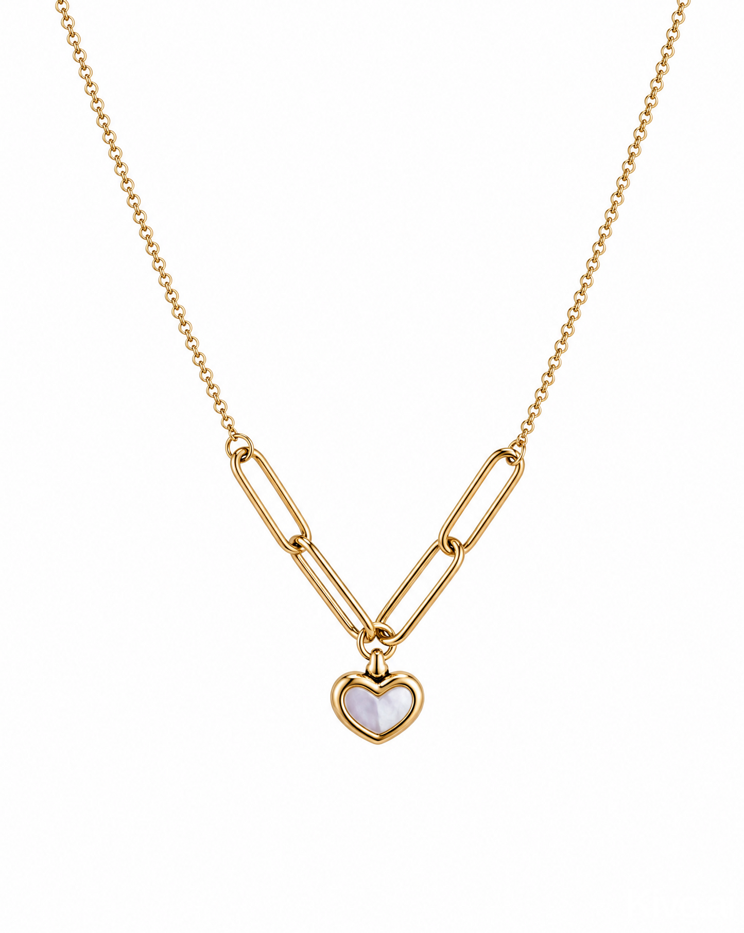 Chain Heart Pendant Necklace