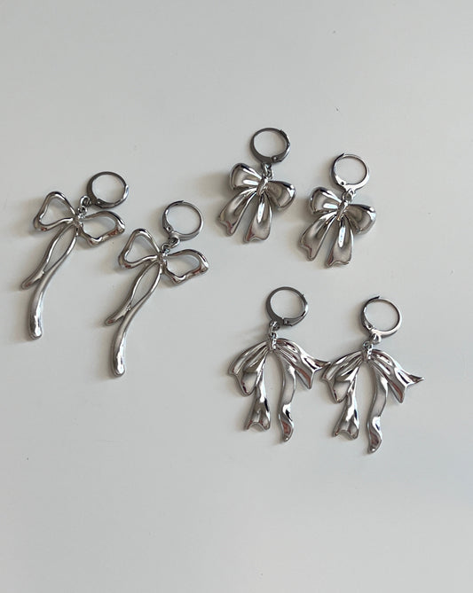 Metal Bow Earrings