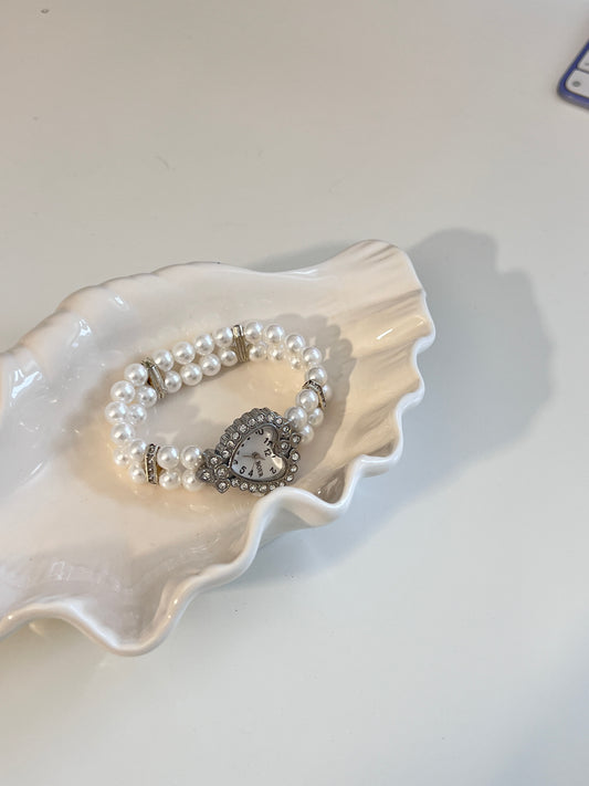 Y2K Pearly Watch Bracelet