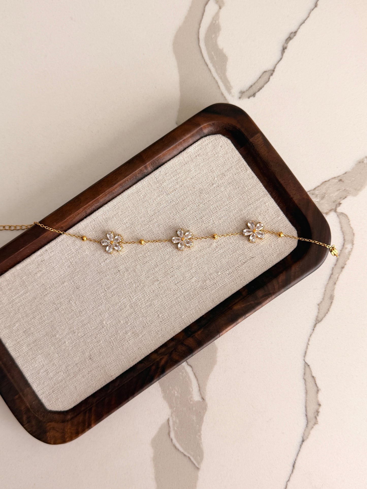 Crystal Daisy Bracelet