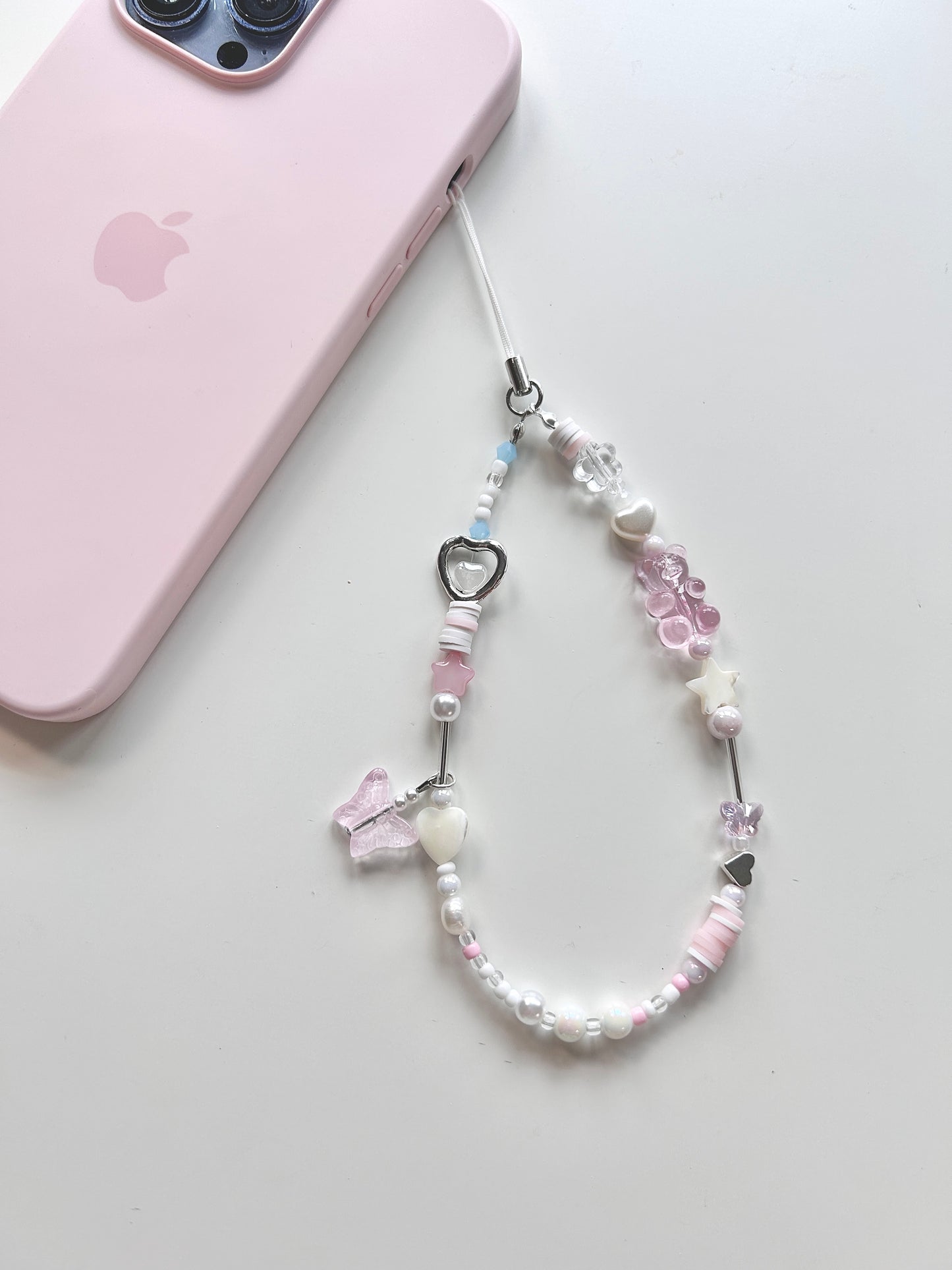 Pink Ocean Phone Charm