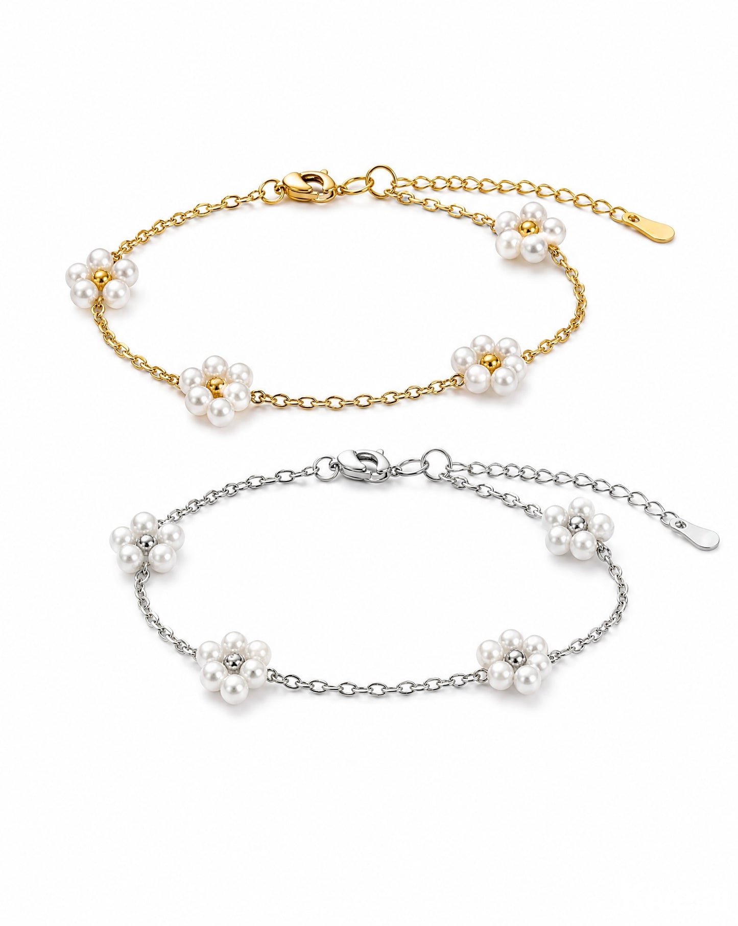 Pearly Daisy Bracelet