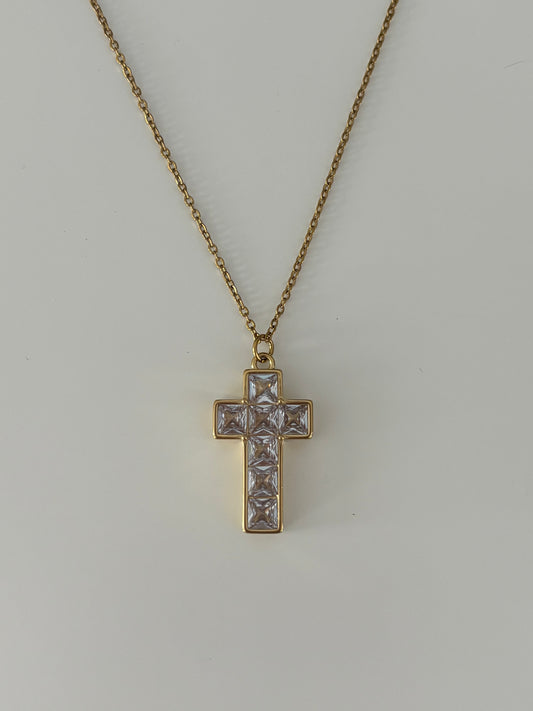 Princess Cross Pendant Necklace