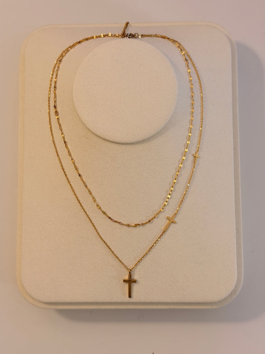 Eternal Cross Pendant Necklace
