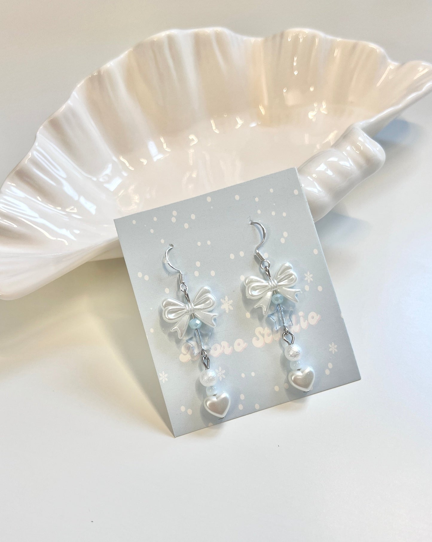 Heart Bow Earrings