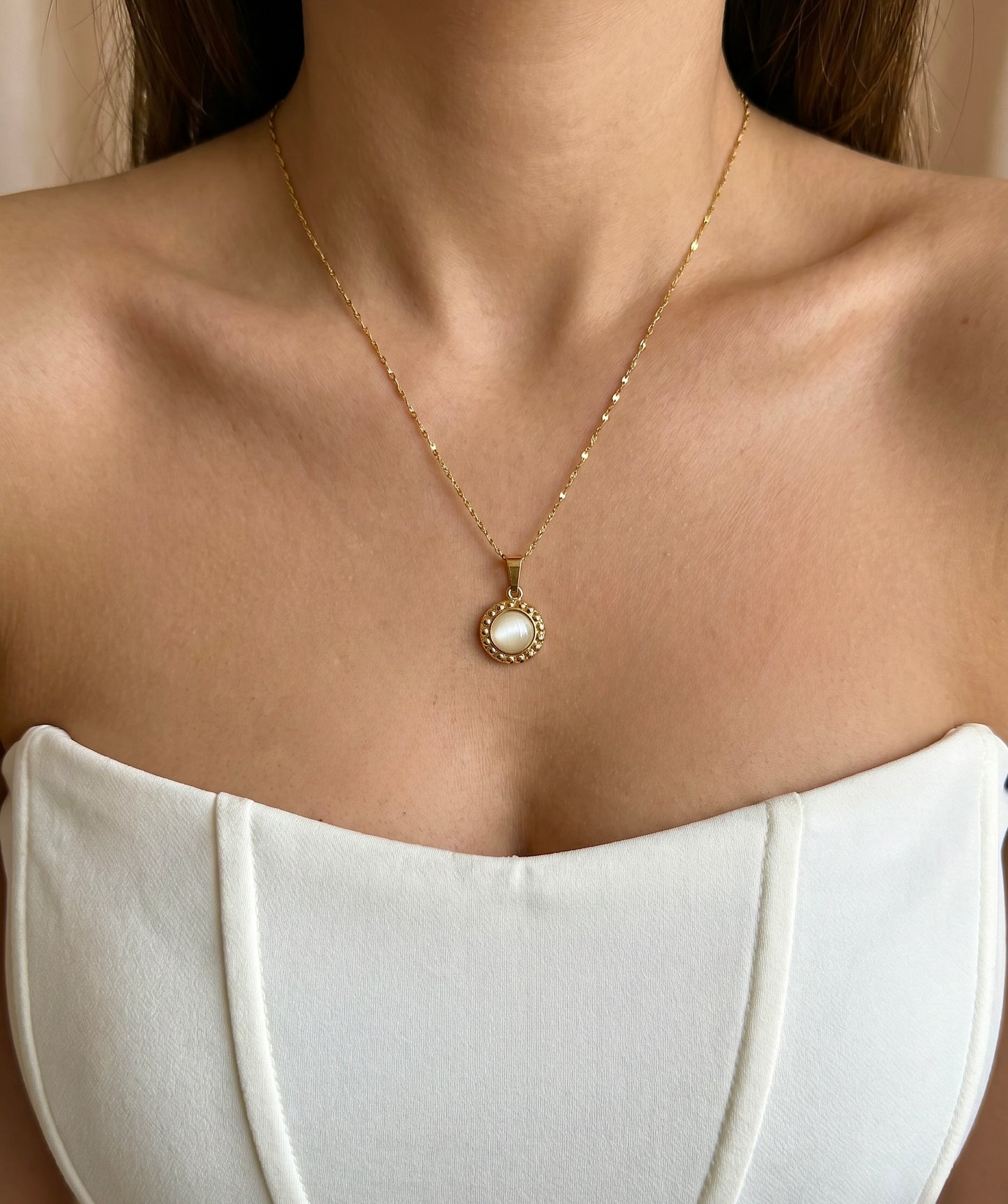 Opal Pendant Necklace