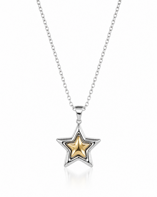 Vintage Star Pendant Necklace