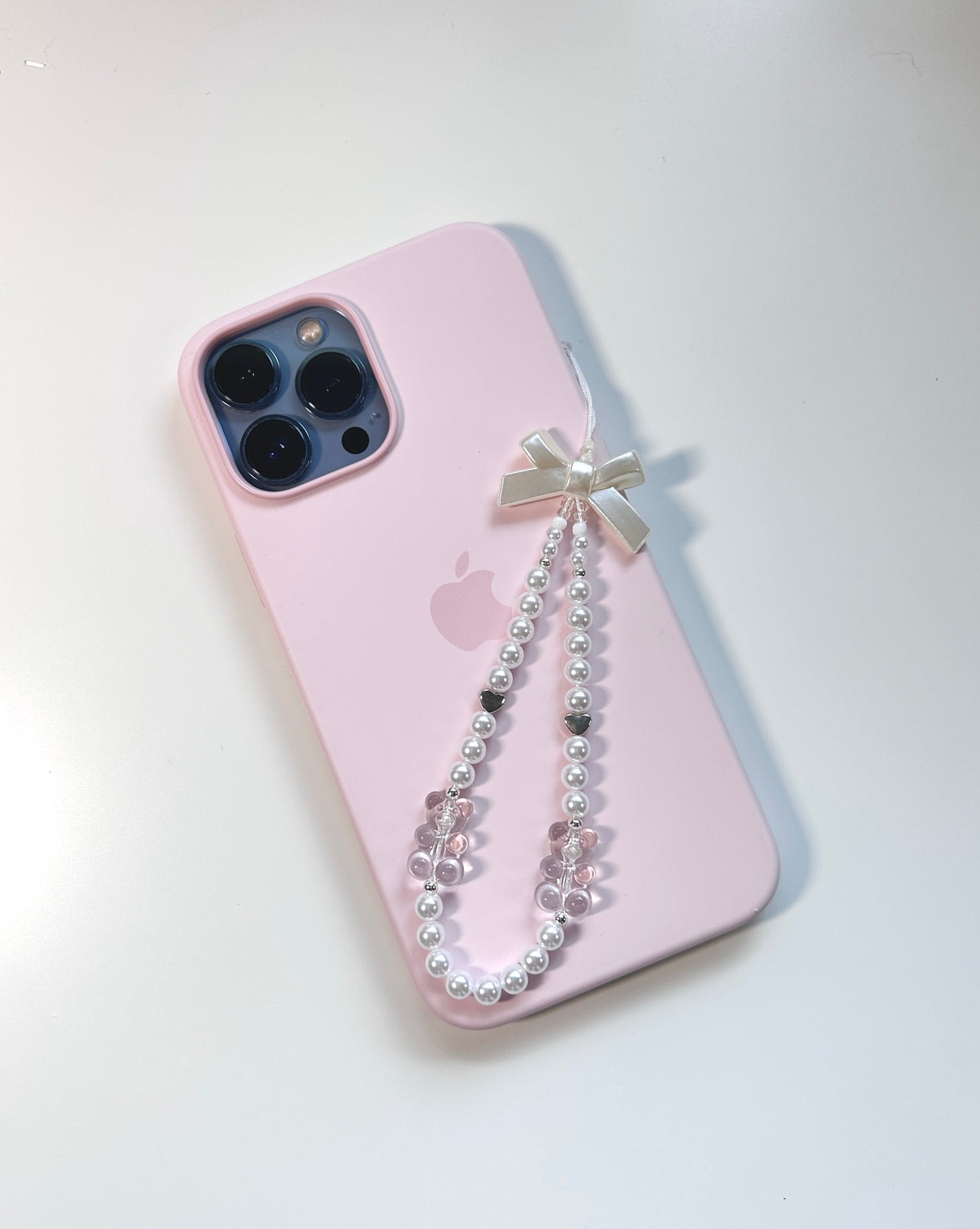 Pearly Gummy Bear Phone Charm - with phone2