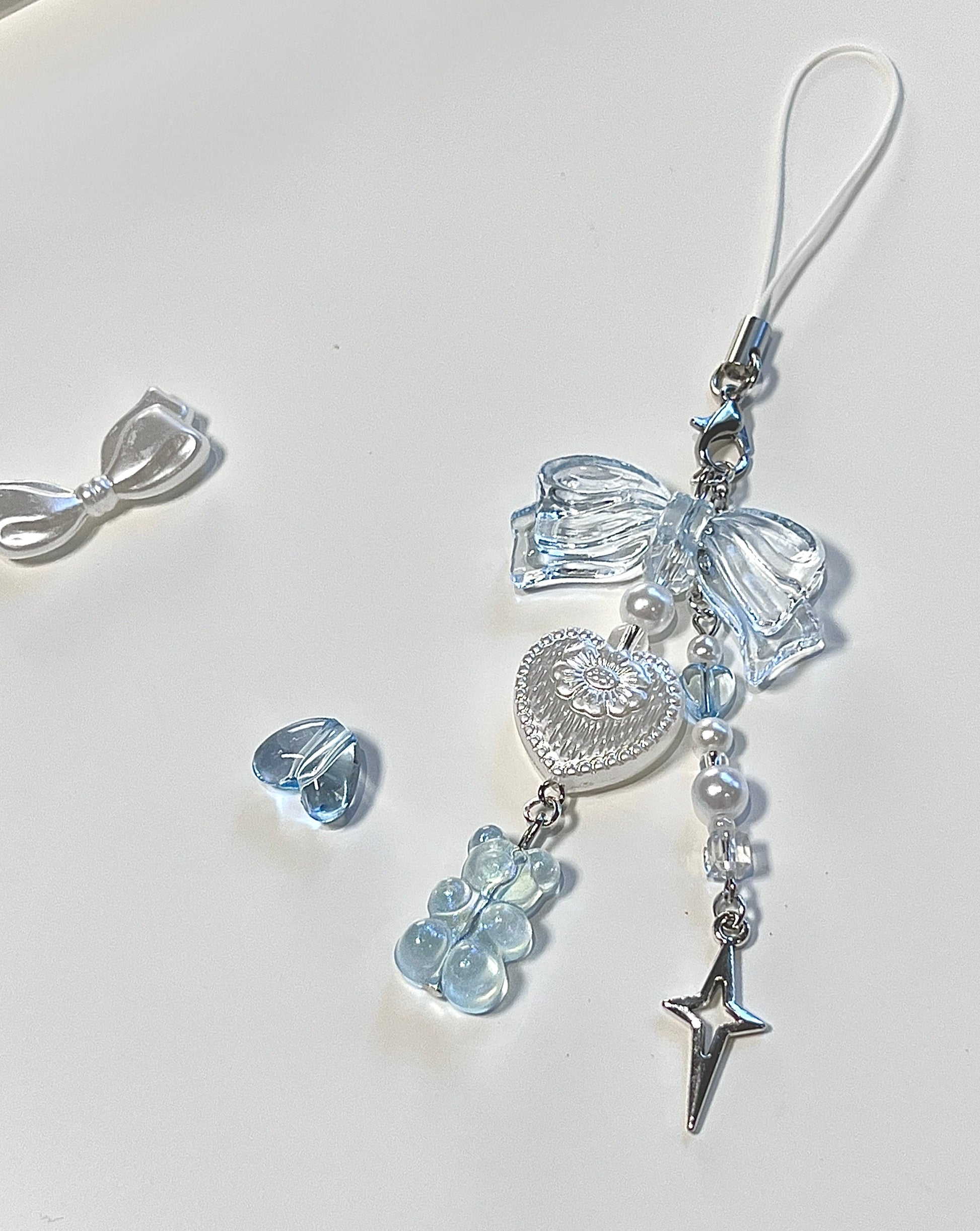 Cosmic Gummy Bear Phone Charm - blue